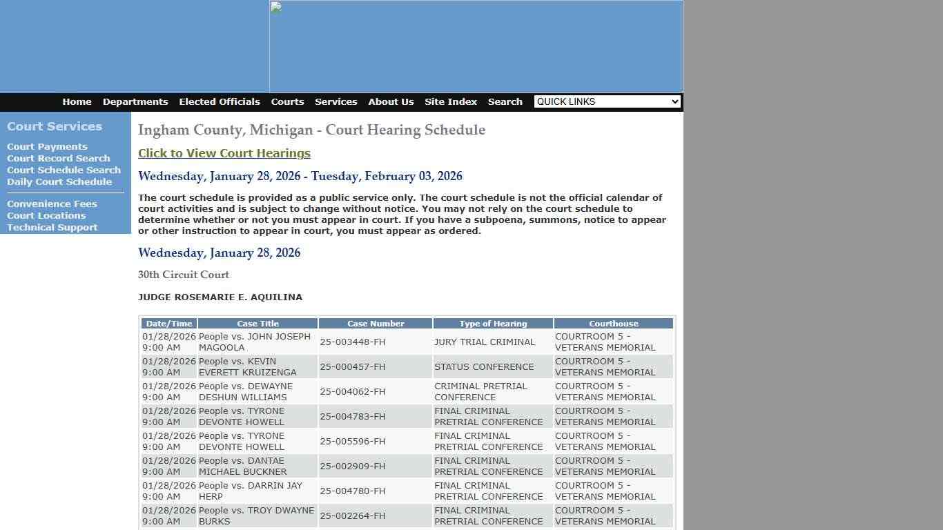 Ingham County Court Services